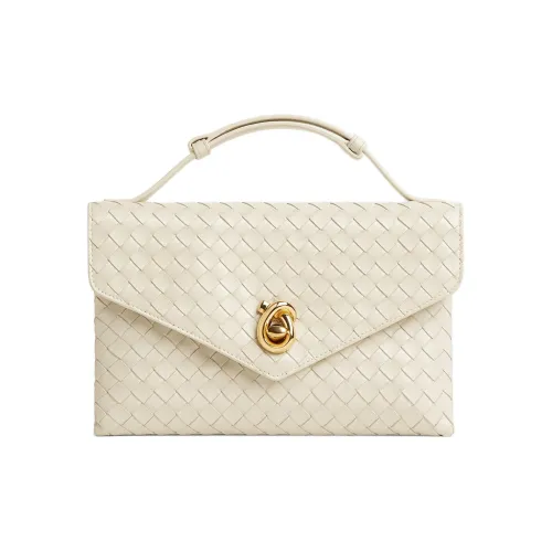 Bottega Veneta Intrecciato Овечья кожа Одно плечо Сумка Женская Цвет морской соли