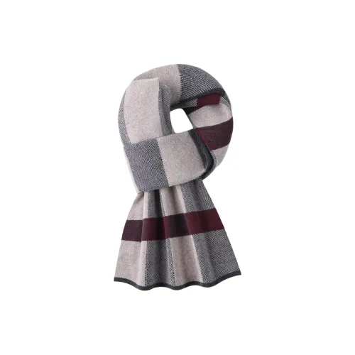 LIBO Cotton Knit Шарфы Мужской Черный