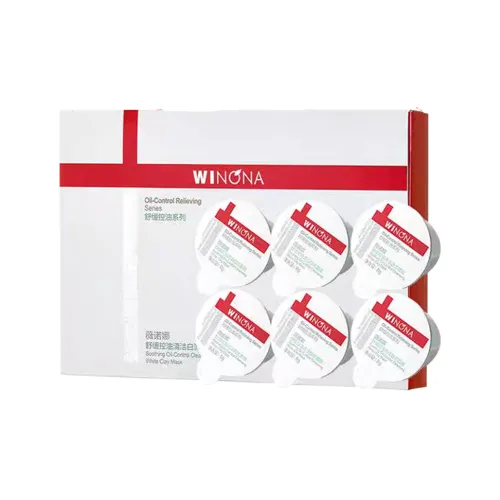 Winona Успокаивающий Oil Control Очищающий Белый Глина Маска Отшелушивающая 8г×6