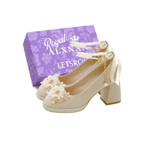 ALXNAN Высокие каблуки Женские Абрикос