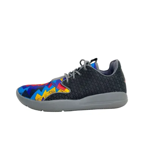 Джордан Eclipse Slip-Resistant Abrasion-Resistant Low Top Kids Lifestyle Shoes Black Red Blue Teenagers