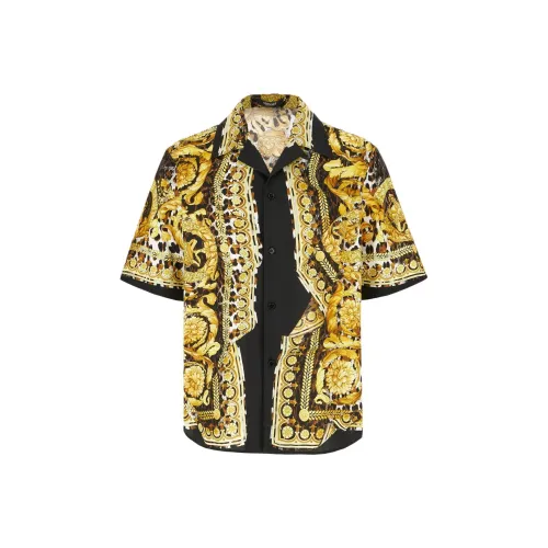 VERSACE Мужские Золотые Рубашки