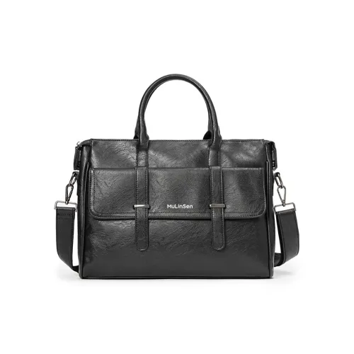 Mulinsen Полиэстер с ПУ (полиуретан) Сумка Мужская Черная