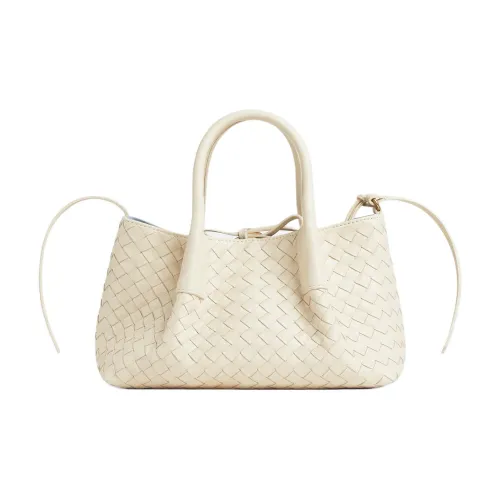 Bottega Veneta Intrecciato Телячья кожа Одно плечо Сумка Маленькая Женская Ледяная