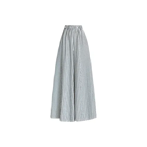 HTHK Черно-белые полосы Женские Повседневные брюки