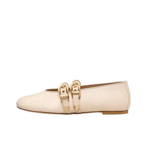 Stuart Weitzman SW Maven Планшет Mary Jane Обувь Женская Бежевая