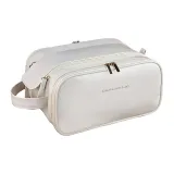 Утолщенный многослойный двойной с гладкой отделкой, стиль абрикосовый белый, большой.