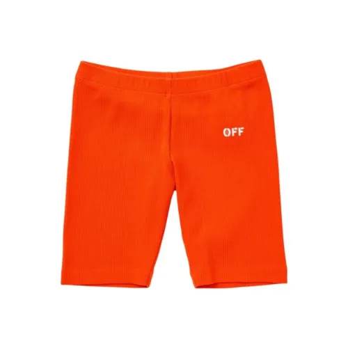 Off Белый и оранжевый Kids Short