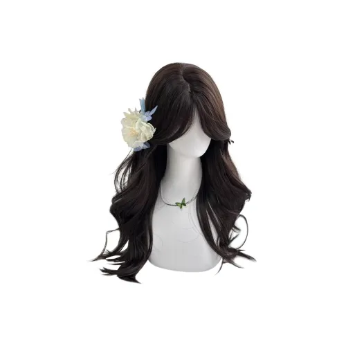 YOUXI Мягкий Элегантность Парики Большая волна Объемный Натуральный И Полный Образ Средний Длина (размер в длину) Крутые Локоны