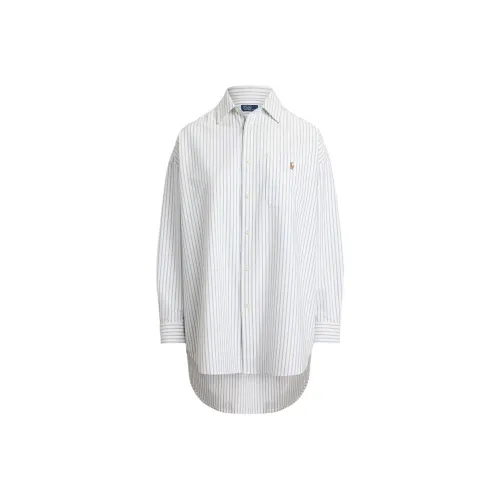 Polo Ralph Lauren Рубашка Женская Синяя Белая