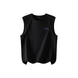 [100% cotton] Черный (Синий Mood Логотип на груди)