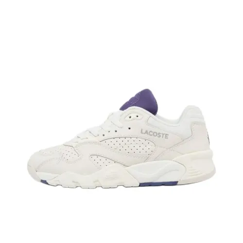 LACOSTE GAME TRAINER Slip-resistant Abrasion-resistant Low Top Casual Shoes Women's White ЛАКОСТ ГЕМ ТРЕЙНЕР Противоскользящий Устойчивый к истиранию Низкий Топ Повседневная Обувь Женская Белая