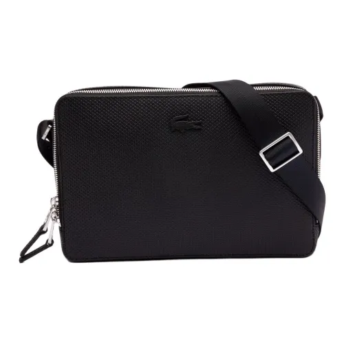 Сумка через плечо из коровьей кожи LACOSTE Collaboration мужская черная