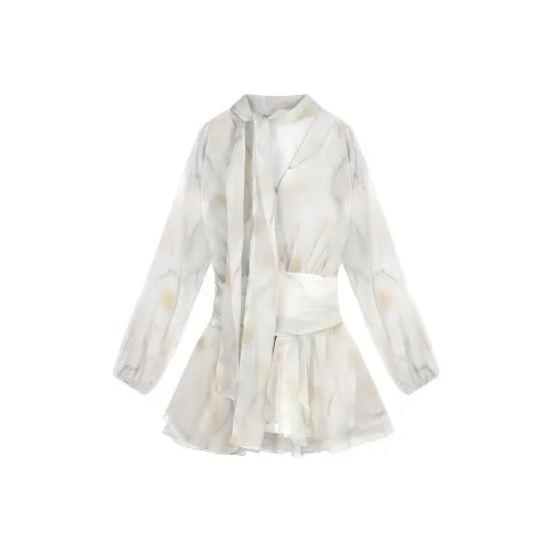 VKXOW Длинное платье с длинными рукавами женское