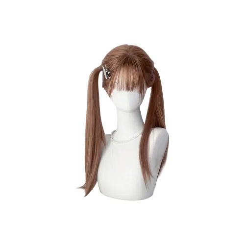 YOSEE MISS Puff Женская парик Длинный прямой Медово-чайный коричневый Лен