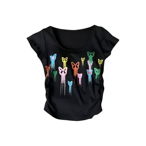 FOCOS STUDIO Flutter Sleeve T-Shirt Женская