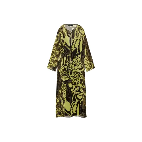 ZARA ZW Series Длинное платье с длинными рукавами женское