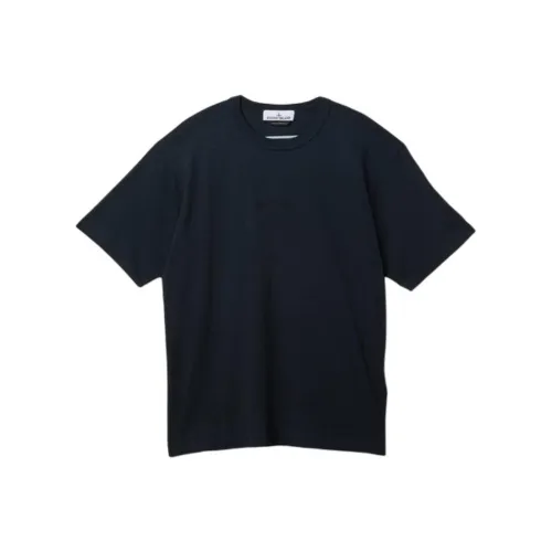 Stone Island Мужская футболка морского синего цвета