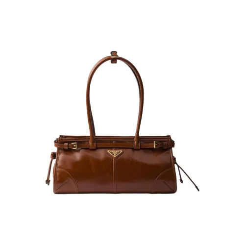PRADA Телячья кожа Сумка Средний Женские Сандаловое дерево
