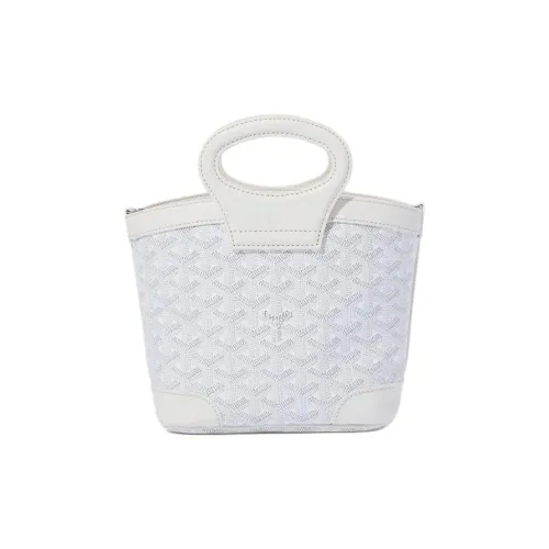 GOYARD Холст с коровьей кожей холщовая сумка сумка через плечо мини-сумка женская белая