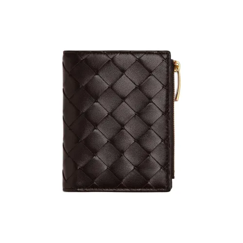 Bottega Veneta Intrecciato Овечья шкура Кошелек Маленький Женские Fondant