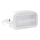 Прозрачная косметика, макияж, сумка -- Белый Trumpets