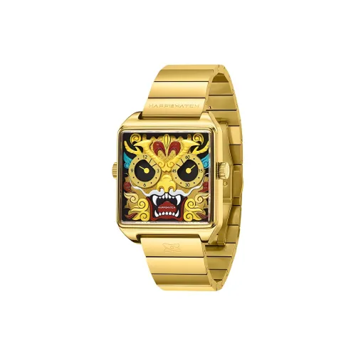 HappieWatch China Apotheosis Кварцевый механизм ремешок из нержавеющей стали унисекс золотой циферблат