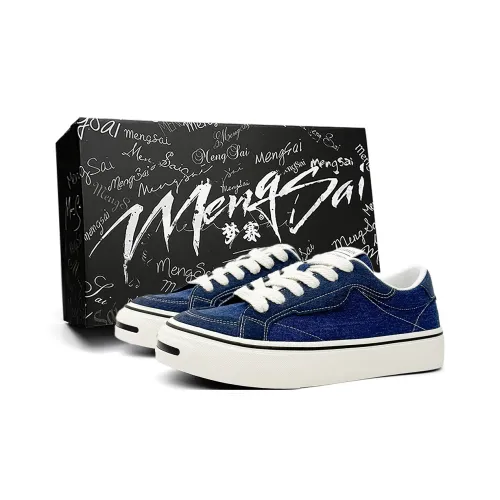 Mengsai Low-Top Canvas Shoes Denim Blue Men's