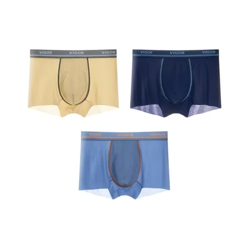 MIIOW 3 шт [Королевский синий + Ледяной синий + Чайно-зеленый] Школьный возраст Трусы