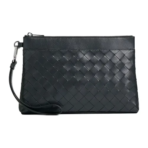 Bottega Veneta Intrecciato Коровья кожа Клатч Мужской Сланец