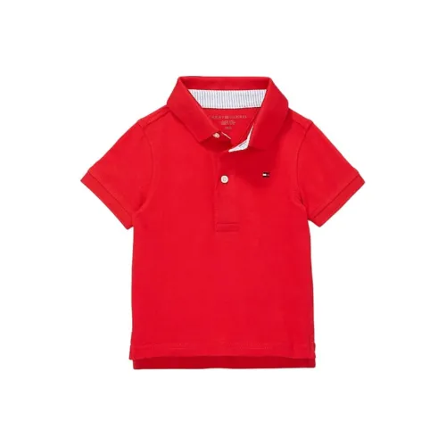Tommy Hilfiger Поло Красное для Малышей и Детей Предварительного Возраста