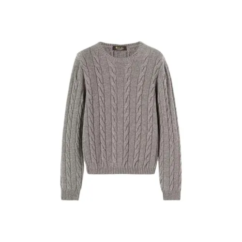 Loro Piana Серый Женские Кашемировые Свитеры