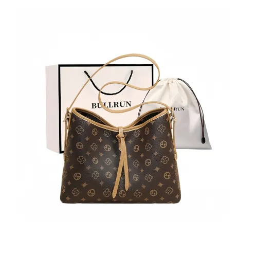 Bullrun Сумка через плечо из синтетической кожи женская кофейного цвета