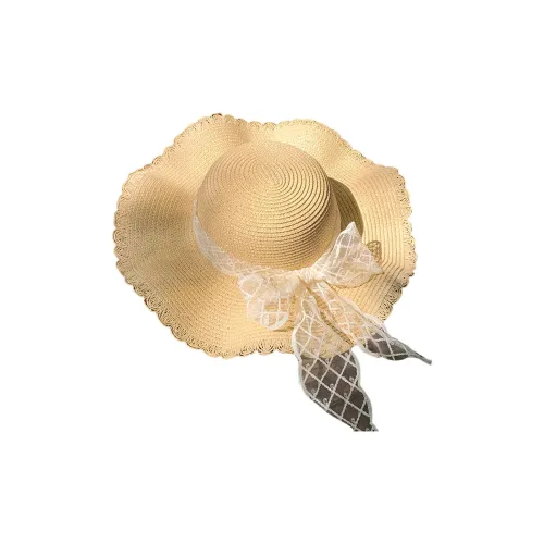 Youyoulan Соломенная плетеная шляпа с защитой от солнца женская