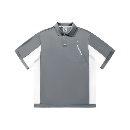 Skechers Yazhuan Series Поло Унисекс Серый