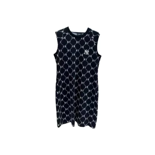 Mlb Base Logo New York Yankees Sleeveless Dress Women's Black