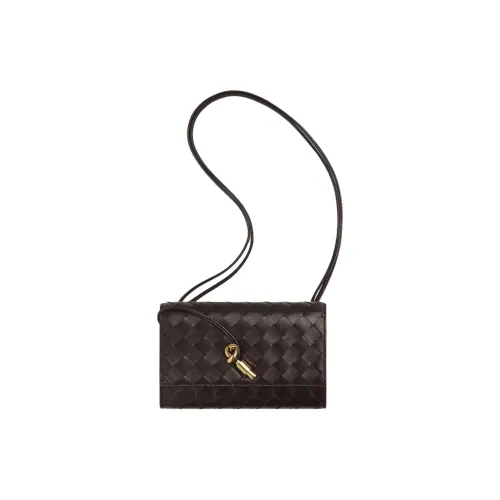 Bottega Veneta Andiamo series Овечья шкура Сумка на плечо Женские Fondant