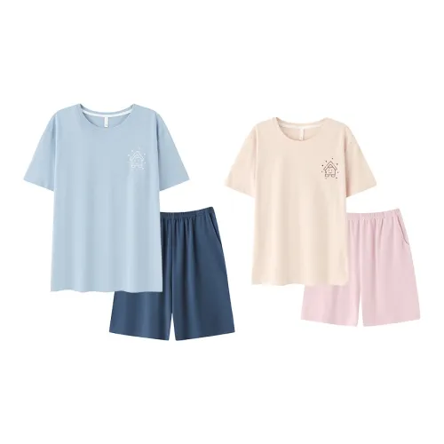 Floating Light Islands Пижама Комплект Унисекс Изображение Цвет