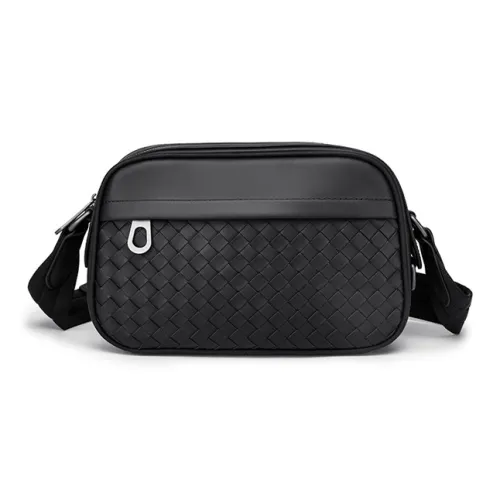 FAIRWHALE Сумка через плечо из коровьей кожи обычная унисекс элегантная черная