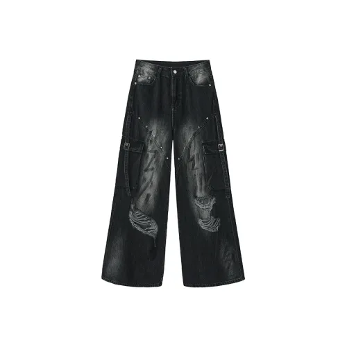 11SH97 Черные Женские Джинсы