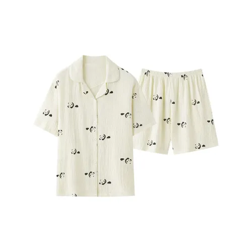 Pretty lady Слоновая кость Женские Пижамные комплекты