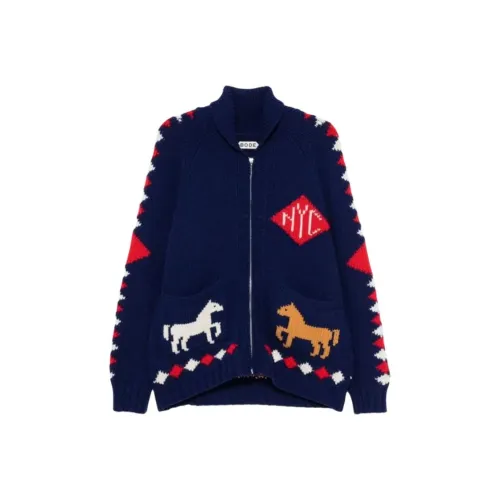 Bode Трикотаж Мужской Морской Синий