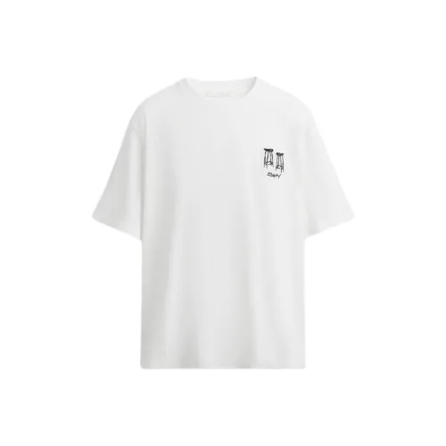 ZARA Белая Мужская T-рубашка