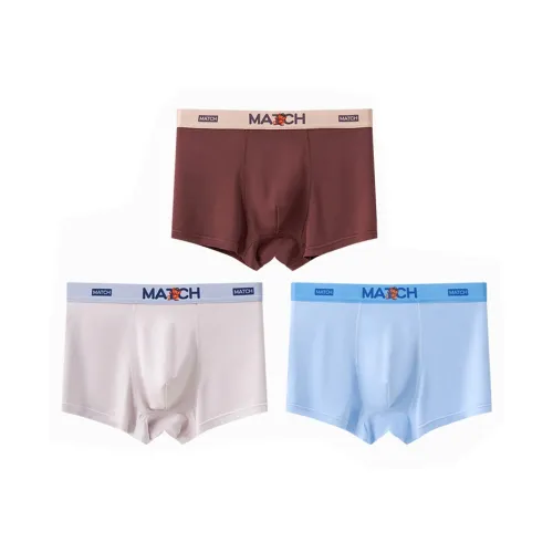 MIIOW 3 шт [Кофе + Элегантный серый + Озерно-голубой] Школьный возраст Нижнее белье