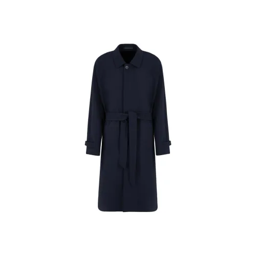 AMANI Тренчкот Мужской Морской Синий