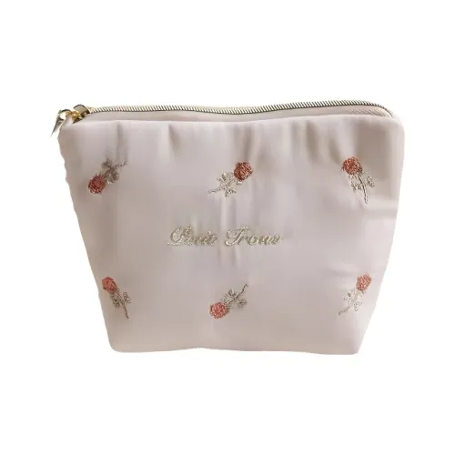 Future Maple Винтаж Вышивка Розовый Мини Косметички Портативный Крест Border Trend Девичий Сердце