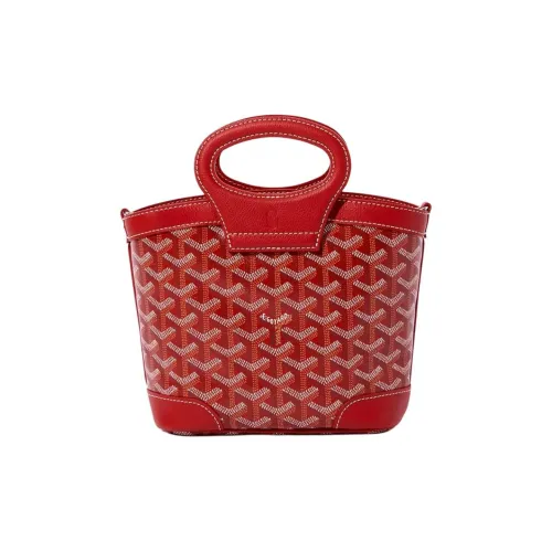 GOYARD Холст Одно Плечо Сумка Мини Женская Красная