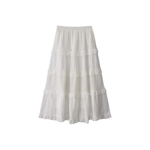 GEZITAI Повседневный Длинный Юбка Женские