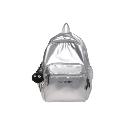 WXRX Нейлон Рюкзак Стандартный Женские Серебристый Черный
