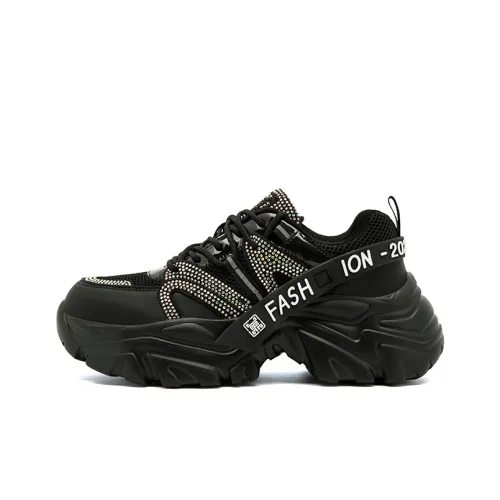 JANECO Низкий топ толстая подошва кроссовки женские